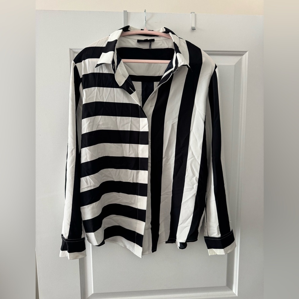 DKNY Stripped Blouse